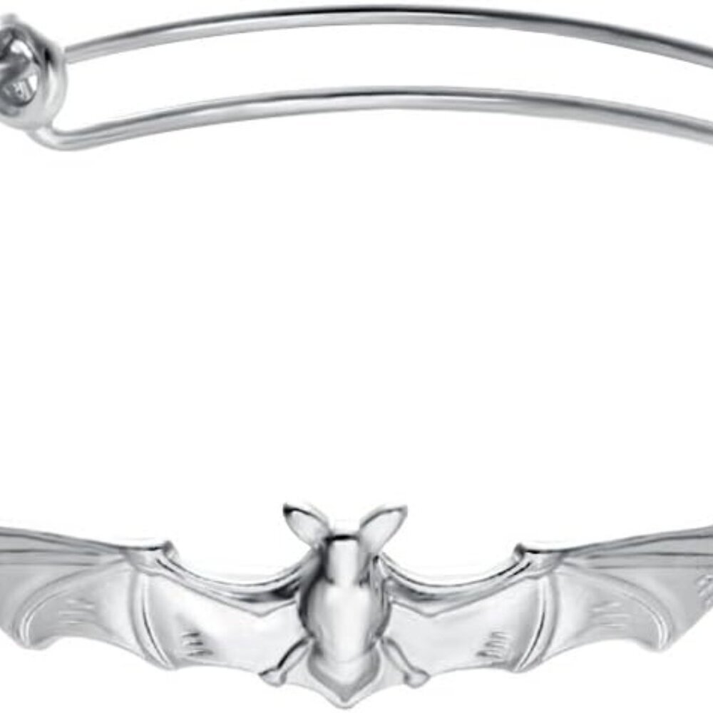 Nickel Free,Vampire Bats Wiring Bracelet Adjustable Expandable Wire Bangles